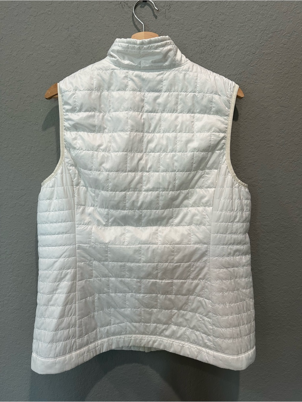 Patagonia Nano Puff Vest Birch White Women’s Sz XL Full Zipper Lightweight - Picture 9 of 12